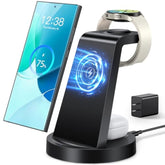 Wireless Charger For Samsung: 3 In 1 Wireless Charging Station For Samsung Galaxy Watch 7 6 5 4 3 Pro Classic Galaxy Buds - Charger Dock Stand For S25 S24 Ultra S23 S22 S21 Note Z Fold Android