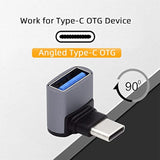 Up Down Angled Usb-C Type-C To Usb 3.0 Female Otg Adapter 90 Degree For Laptop Tablet Phone