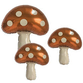 Giant Brown Mushroom Balloons - Alice in Wonderland Party Decor