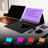 Led Mousepad Whiteboard | Dry Erase Acrylic Board For Desk | Light Up Color White Board | Write Notes & To-Do Lists, Gaming Performance Mouse Pad, For Office, Home, School (Electric)