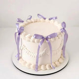 30 Pcs Bow Cupcake Toppers Bowknot Ribbons Bow Girls Birthday Cake Decorations Bow Cake Toppers Bowknot Cupcake Picks For Wedding Bridal Birthday Anniversary Baby Shower Party Supplies Purple