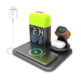 3 In 1 Wireless Charging Station,Wireless Charger Compatible With Iphone 16/15/14/13/Pro/Max/Xs/Plus.For Apple Watch,Charging Dock For Airpods With Digital Alarm Clock And Night Light (Y21)