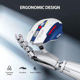 Wireless Mouse, Rechargeable Ergonomic Silent Mice With 2.4G Usb Receiver Mech