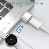 For Google Pixel Watch Charger, Replacement Usb-C Charger Stand Compatible With Google Pixel Watch Gen 1 Magnetic Portable Charging Cable Power (White)