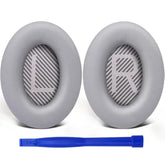 Ear Pads Cushions Replacement, Earpads For Bose Quietcomfort 35 (Qc35) And Quiet Comfort 35 Ii (Qc35 Ii) Over-Ear Headphones, Softer Leather, Noise Isolation Foam - Pl Silver