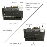Ide 100 133 Pata To Dual Serial Sata 7Pin Adapter Reversible Converter For Har