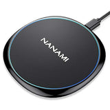 10W Max Wireless Charger Pad, Fast Charging Compatible with iPhone 17/16/15/14/13/12/11/SE Series, Samsung Galaxy S26/S25/S24/S23/S22/S21/S20,