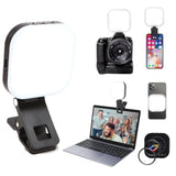 Magnetic Selfie Light Rechargeable With Clip,Suitable For Phone, Tablets,Laptops,Cameras,With 3 Light Modes And 5 Brightness Levels,Suitable For Selfie,Makeup,Video Conferencing And Live Streaming