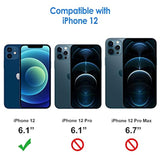 JETech Privacy Screen Protector for iPhone 12 6.1-Inch with Camera Lens Protector, Anti Spy Tempered Glass Film, 2-Pack Each