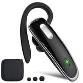 Bluetooth Headset V5.1, Wireless Hands-Free Earpiece with Noise Cancellation, Built-in Microphone for iPhone Android Business Calls - Black