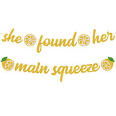 She Found Her Main Squeeze Bridal Shower Decorations For Lemon Citrus Lemon Theme Bride To Be Bachelorette Wedding Engagement Final Fiesta Hen Party Decor