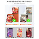 For Motorola Razr 2025 Case/Razr 2024 Case With Screen Protector, Slim Matte Hard Pc Anti-Scratch Cover Wireless Charging Phone Case For Moto Razr 2025/ Razr 2024 (Purple)