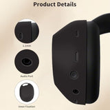 For Sony Wh-1000Xm6 Case Cover, 3 Sets Silicone Sweat Cover, Eeadphones Protective Case For Sony Wh-1000Xm6 Earpad/Ear/Headband Covers Protector, Washable Sweatproof(Black)