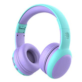 gorsun Kids Bluetooth Headphones, Portable Wireless Headset for Kids, Bluetooth 5.3, Over-Ear Cat Ear Toddler Headphones with Microphone, 85dB Volume Limited, 40 Hours Playtime-Purple