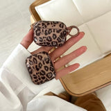 Compatible With Airpods Pro Case Soft Tpu With Cleaner Kit Cute Keychain Cover Leopard Paint Case For Girls Women For Airpods Pro 2Nd Generation/1St 2019-Clear Brown