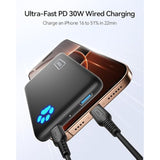 For Portable Charger, Slim Qi2 Certified 10000Mah 30W Magnetic Power Bank, Usb C In&Out Wireless Battery Pack Phone Charger, Only For Iphone 16/15/14/13/12 Series
