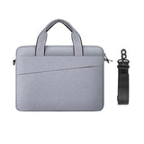 15 Inch Laptop Sleeve Bag For 15 Inch Macbook Laptop Computer Notebook, Protective Polyester Laptop Shoulder Case Cover Carrying Bag With Handle, Gray