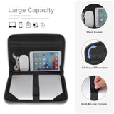 MOSISO 13-14 inch Laptop Hard Case, 13.3 inch Waterproof Shockproof Computer Bag Compatible with MacBook HP Dell, Symmetrical Trapezoid EVA Carrying Laptop Sleeve Hard Shell with Handle, Gray