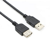 Usb 2.0 Type A Male To Type A Female Extension Cable Am To Af Cord Black (30Feet/10M)