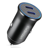 Usb C Car Charger, 40W Pd Dual Ports Fast Charging Car Adapter, Type C Compact Car Charger Compatible With Iphone 14 13 12 11 Pro Max, Ipad Pro, Samsung Galaxy S22 S21 S10 Plus, And More