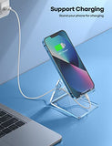 Cell Phone Stand, Desk Accessories - Clear Office Cell Phone Holder, Acrylic Phone Stand, Desktop, Acrylic Office Desk Accessories, Office Decor, Suitable For Iphone, 4-8'' Phone