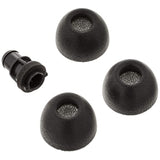 Memory Foam Replacement Earbud Tips For Plantronics Voyager 5200, Legend Headsets | Ultimate Comfort, Secure Fit, Superior Noise Isolation | Black, Medium (3 Pairs)