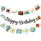 Travel Themed Party Decorations Adventure Time Birthday Decorations Included Happy Birthday Banner Around The World Party Decorations Travel Decorations For Party