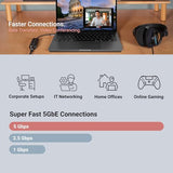 Solo5G USB-C to 5 Gigabit Ethernet Adapter RJ45 Supports 5Gbs, 2.5Gbps, 1Gbps, and 100Mbps, Plug-and-Play. Compatible with USB-C or Thunderbolt Port,