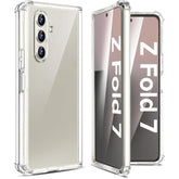 Z Fold 7 Clear Case For Samsung Galaxy Z Fold7 5G Case Slim Silicone Cases, Transparent, Hinge, Protect Corners Scratch-Resistant Shockproof Protective Cover, Fit Perfectly For Samsung Z Fold 7 5G