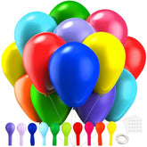 105Pcs Rainbow Latex Balloons: 12-Inch Assorted Colors for Parties & Showers