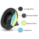 Cooling Gel Replacement Ear Pads Compatible With Bose 700 Nc700 Headphones Earpads Cushions With Ice Silk Fabric High Density Noise Memory Foam, Added Thickness