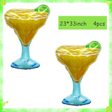 10Pcs Margarita Balloon Lime Fruit Balloons Lemon Mylar Balloons For Margs And Matrimony Bachelorette Summer Fruit Themed Birthday Baby Shower Wedding Party Decorations