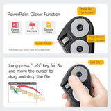 Bluetooth + 2.4G Wireless Handheld Mouse, 3 In 1 Presentation Clicker, Remote Air Mouse With Scroll, Portable Finger Mice, Rechargeable Ppt Slide, Compatible With Mac, Pc, Laptop, Phone, Tablet