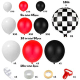 Race Car Balloon Garland Kit: Checkered Flag Party Decorations