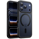 Magnetic Case For Iphone 17 Pro Max 6.9-Inch Compatible With Magsafe, Translucent Matte Back Slim Minimalist Shockproof Phone Cover (Black)