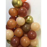 Fall Boho Balloon Garland - Nude Tan Coffee Brown Gold Balloons Arch K