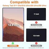 2 Pack Tempered Glass Screen Protector for Samsung Galaxy Tab S10/S9/S8 Ultra 14.6 Inch