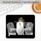 You'Ve Yee'D Your Last Haw Funny Mouse Pad, Western Cowboy Frog Mousepad, Retro Work Place Mouse Mat, Travel Mousepad, Humorous Mouse Pad Gifts For Friend Coworker Classmate