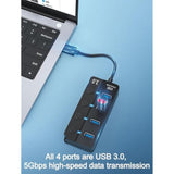 Usb Hub 3.0, Usb Splitter1 In 4 Out, Usb Extender Usb Adapter Multiple Port Us