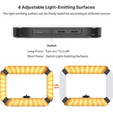 Smartphone Video Rig U200 Handheld Led Ring Light Selfie Light Phone Video Stabilizer For Camera, Smartphone, Action Camera, Youtube, Setup, Filmmaking, Makeup, Vlogging