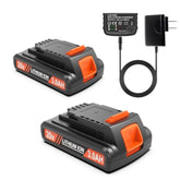 2 Pack Extended Capacity 3.0Ah 20V Battery Replacement For Black And Decker 20 Volt Max Lithium Battery Lbxr20, Compatible With All Black And Decker 20V Cordless Power Tools And Charger.
