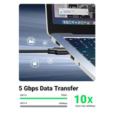 UGREEN USB Extender, USB 3.0 Extension Cable Male to Female USB Cable High-Speed Data Transfer Compatible with Webcam, Gamepad, USB Keyboard, Mouse, Flash Drive, Hard Drive, Oculus VR, Xbox 15 FT