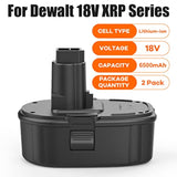 2Pack 18V Lithium-Ion Replace Battery For Dewalt, 18 Volt 6.5Ah Xrp Dc9096 Batteries Compatible With Dc9098 Dc9099 Dw9095 Dw9096 Dw9098