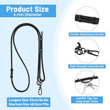 2 Pcs Phone Lanyard Crossbody (Black & Gray) Anti Theft Phone Strap 6Mm, Neck Strap For Women Men Compatible With Smartphones Iphone, Cell Phone Lanyard Accessories With 2 Plastic Patches