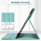 Fintie Case For Samsung Galaxy Tab A9 Plus/A9+ 5G 11 Inch 2023 Model (Smx210/X216/X218), Multiangle Viewing Smart Stand Back Cover With Pocket Auto Wake/Sleep, Turquoise