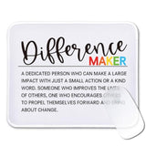 Funny Inspirational Mouse Pad Gifts - Difference Maker Definition - Non-Slip Mousepad With Stitched Edge - Rectangular Mouse Mat For Work Laptop - Thank You Gifts For Boss, Leader, Coworker