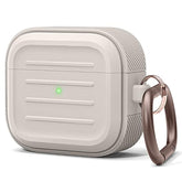 elago Armor Case Compatible with AirPods 3 Case Cover - Karabiner Included, Supports Wireless Charging, Shock Resistant, Easily Cleaned, Full Protection (Stone)