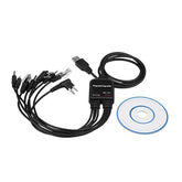 8 In 1 Usb Programming Cable For Kenwood/Quanshengcn/Tyt/Motorola Radio