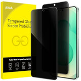 2-Pack Privacy Screen Protector for Samsung S25 Plus 5G, Anti-Spy, Tempered Glass, Fingerprint ID