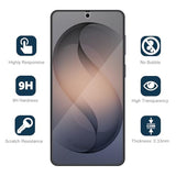 2-Pack Glass Screen Protector Compatible with Galaxy S26 6.3" 2026 + 2-Pack Camera Lens Protector for S26 6.3 Only, Full Coverage,